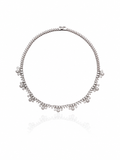 Aurora Drop Diamond Statement Necklace in 18K Gold | Luxury Fine Jewellery