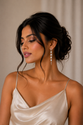 Izzari Elara Diamond Drop Earrings
