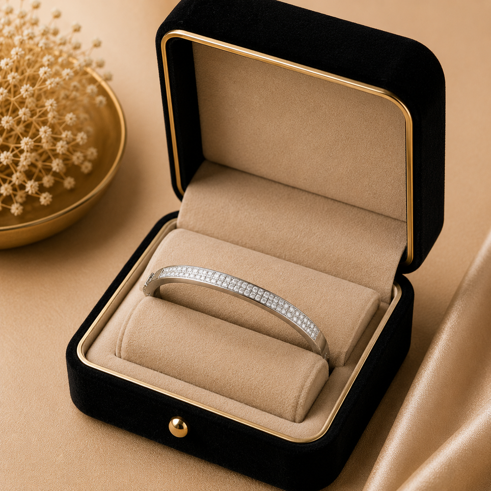 Éterna Luxe Diamond Bracelet in 18K White Gold
