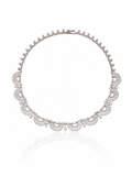 Celestia Diamond Halo Necklace in 18K Gold | Luxury Fine Jewellery