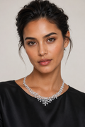 Izzari Celestia Diamond Necklace in 18K Gold