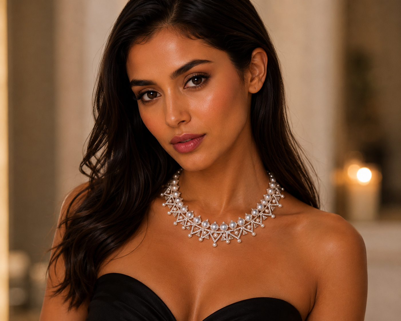 Grand Diamond Couture Necklace in 18K Gold