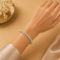 Éclipse Diamond Tennis Bracelet in 14K White Gold