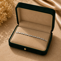 Éclaire fancy shape Diamond Bracelet in 18K White Gold