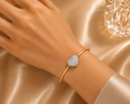Disco Heart Sugar Diamond Bracelet in 18K Yellow Gold