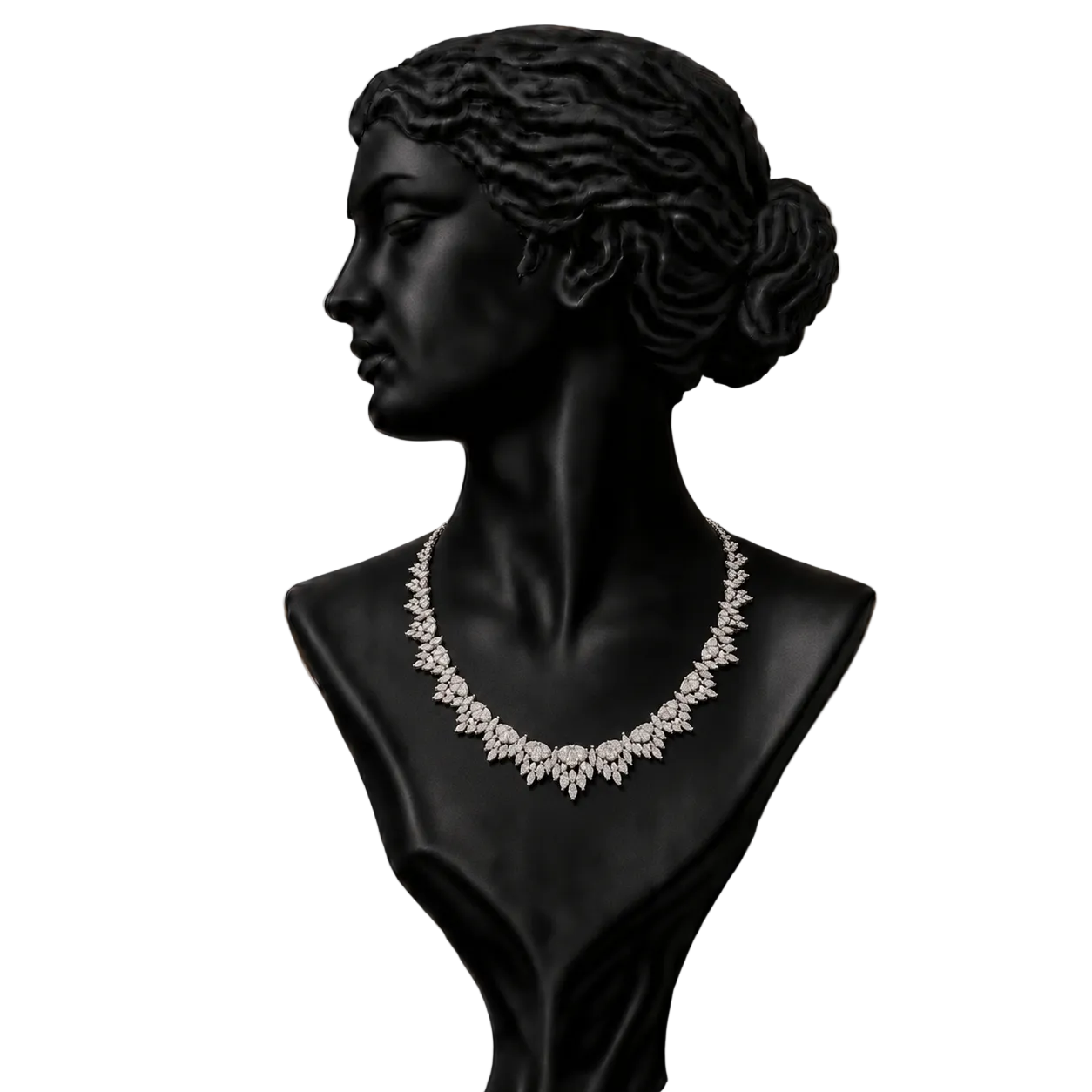 Celestial Edge Diamond Statement Necklace in 18K Gold | Luxury Fine Jewellery