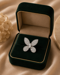 Butterfly 18K Gold Natural Diamond Brooch | Luxury Fine Jewellery