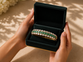 Rajsi Polki Emerald Heritage Bracelet in 14K Gold