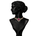 Ruby Blossom Diamond Pendant Necklace in 18K Gold | Luxury Fine Jewellery
