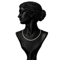 Classic Diamond Tennis Necklace in 18K Gold