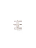 Aurelia Pear Diamond Ring in 18K white gold with natural diamonds – front view
