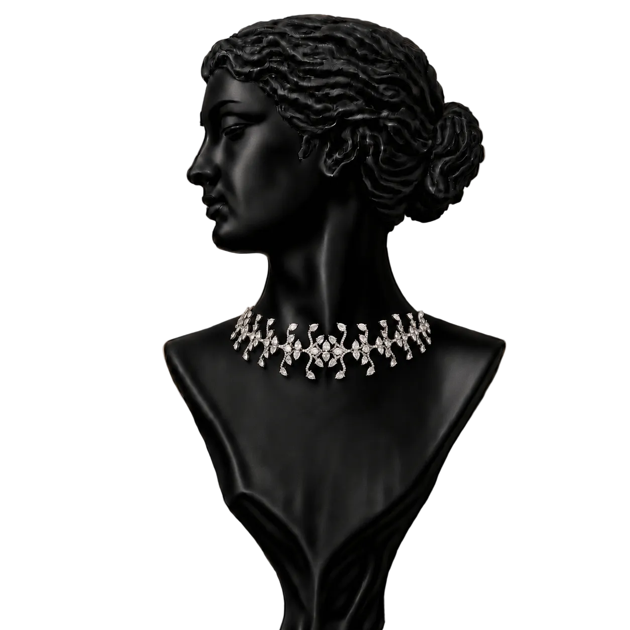 Celestial Vine Diamond Statement Necklace in 18K Gold | Luxury Fine Jewellery