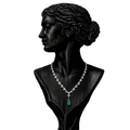 Celeste Curve Diamond Necklace in 14K Gold | Luxury Fine Jewellery