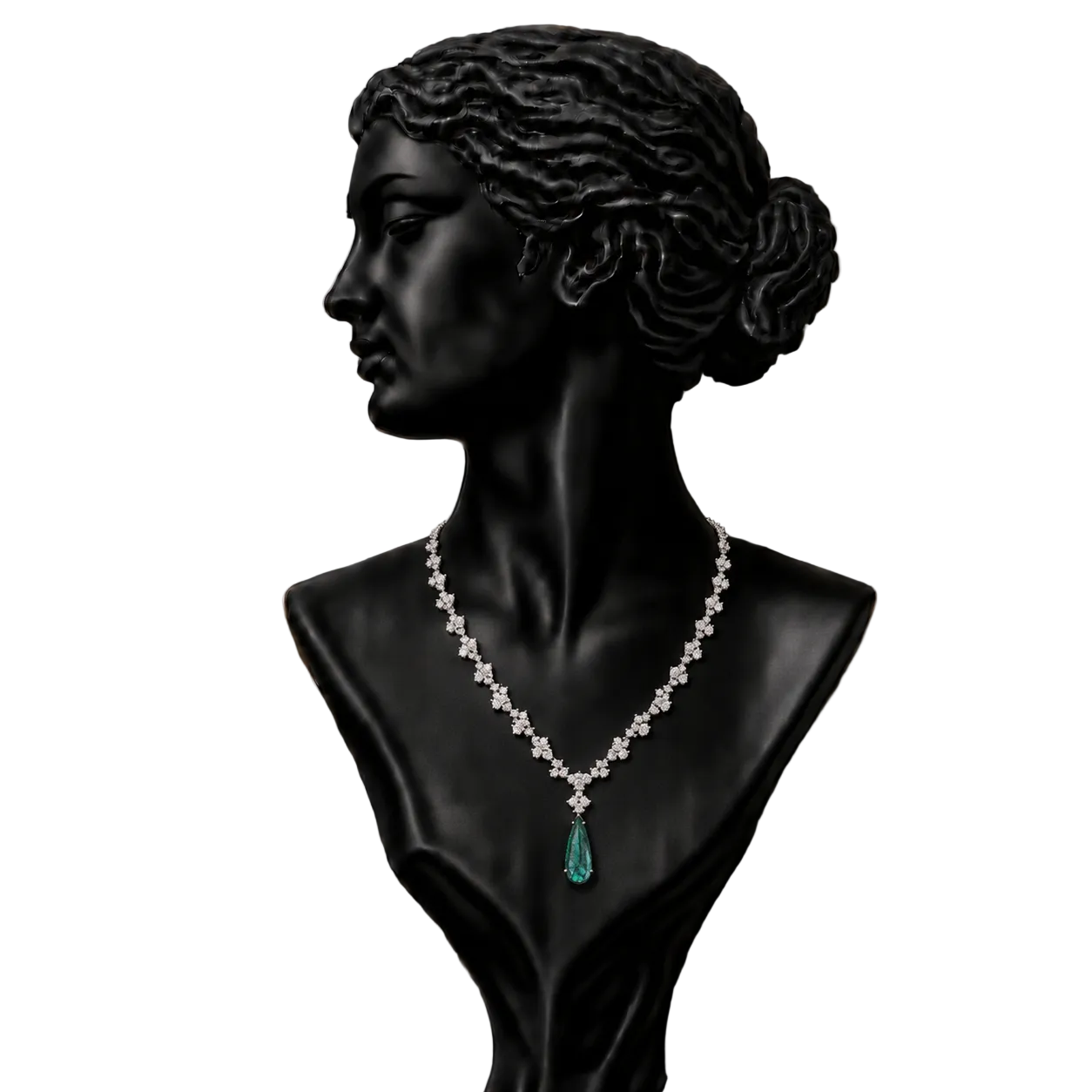 Celeste Curve Diamond Necklace in 14K Gold | Luxury Fine Jewellery