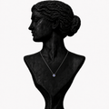 18K White Gold Blue Tanzanite Diamond Pendant Necklace