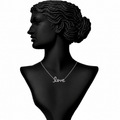 Izzari Minimal Diamond Pendant Necklace in 18K Gold
