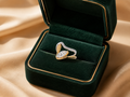Infinity Wave Diamond Ring in 18K Gold & White Gold