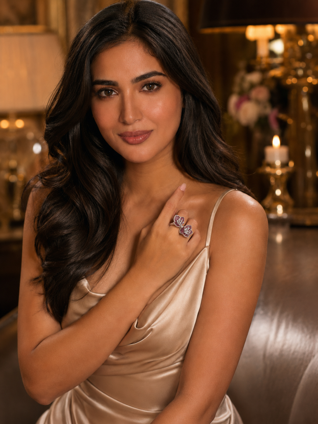 Eternal Rose Diamond Ring in 18K Gold
