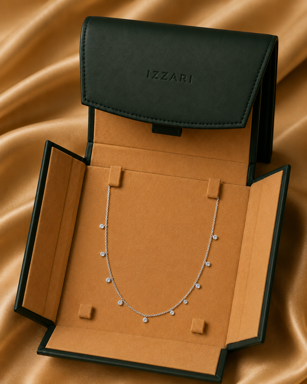 Drill Diamond Chain Necklace in 18K Gold