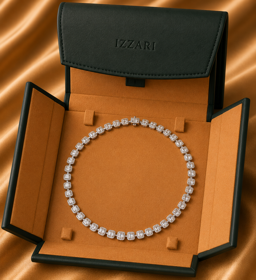 Pearl Diamond Statement Necklace in 18K Gold