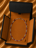 Ruby Charm Diamond Station Necklace in 18K Gold | Luxury Fine Jewellery