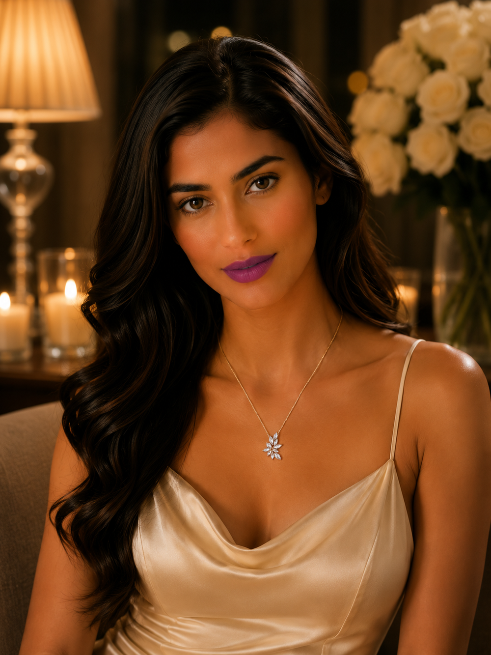 Luna Spark Diamond Pendant Necklace in 18K Gold | Luxury Fine Jewellery