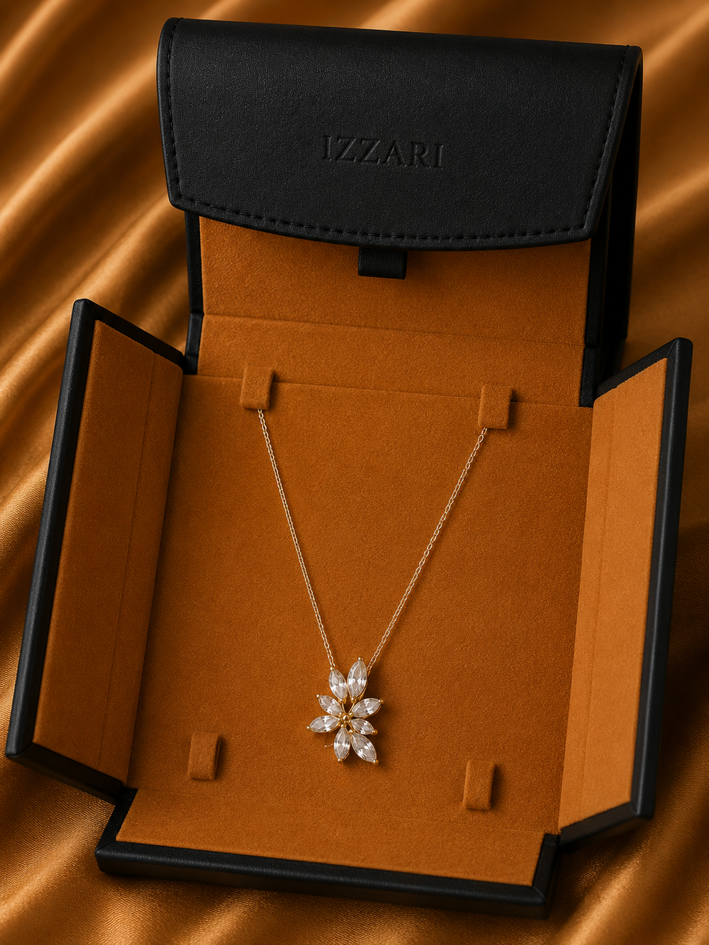 Luna Spark Diamond Pendant Necklace in 18K Gold | Luxury Fine Jewellery