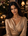 Luna Teardrop Diamond Pendant Necklace in 18K Gold | Luxury Fine Jewellery
