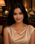 Aurielle Minimal Gold Curve Necklace in 18K Gold | Luxury Fine Jewellery