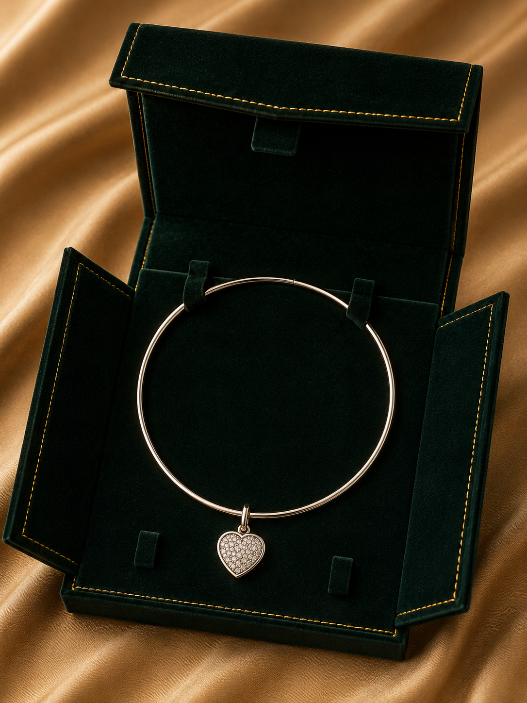 Amoura Heart Diamond Pendant Necklace in 18K Gold | Luxury Fine Jewellery