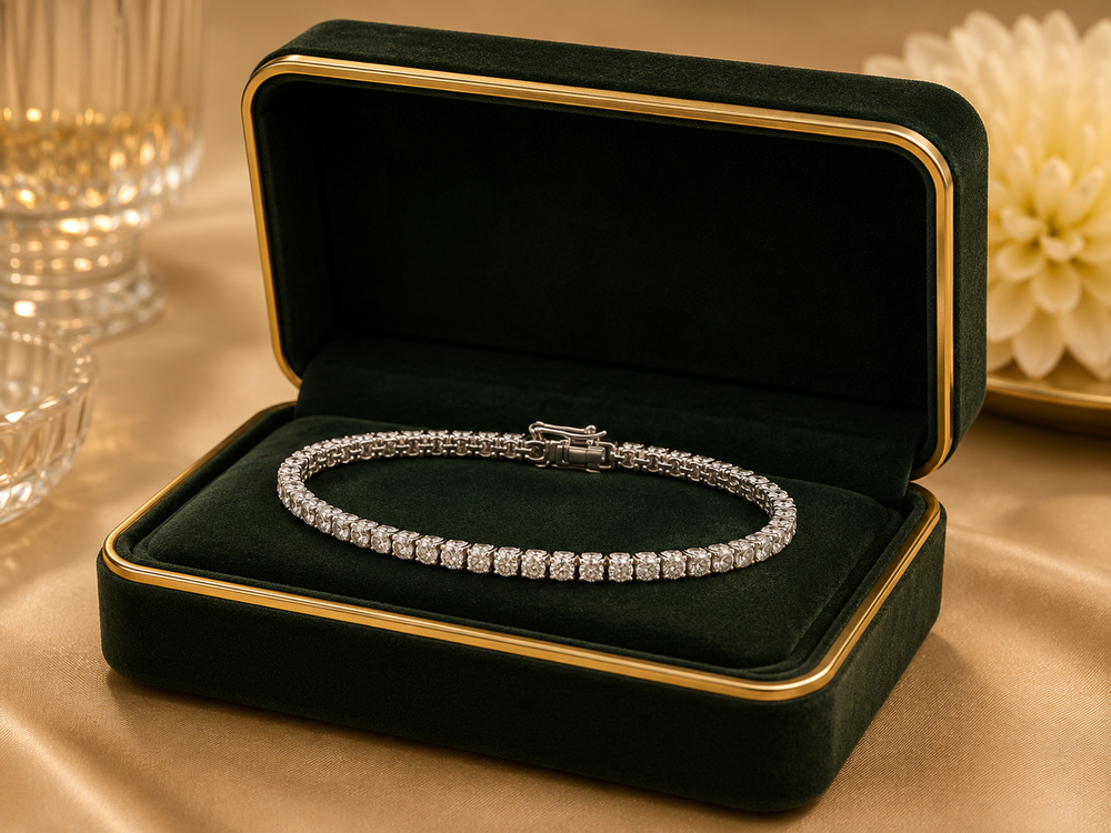 whiteDiamond Tennis Bracelet | 18K White Gold