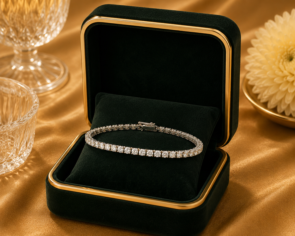 18K White Gold Diamond Tennis Bracelet