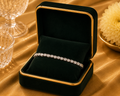 18K White Gold Diamond Line Bracelet