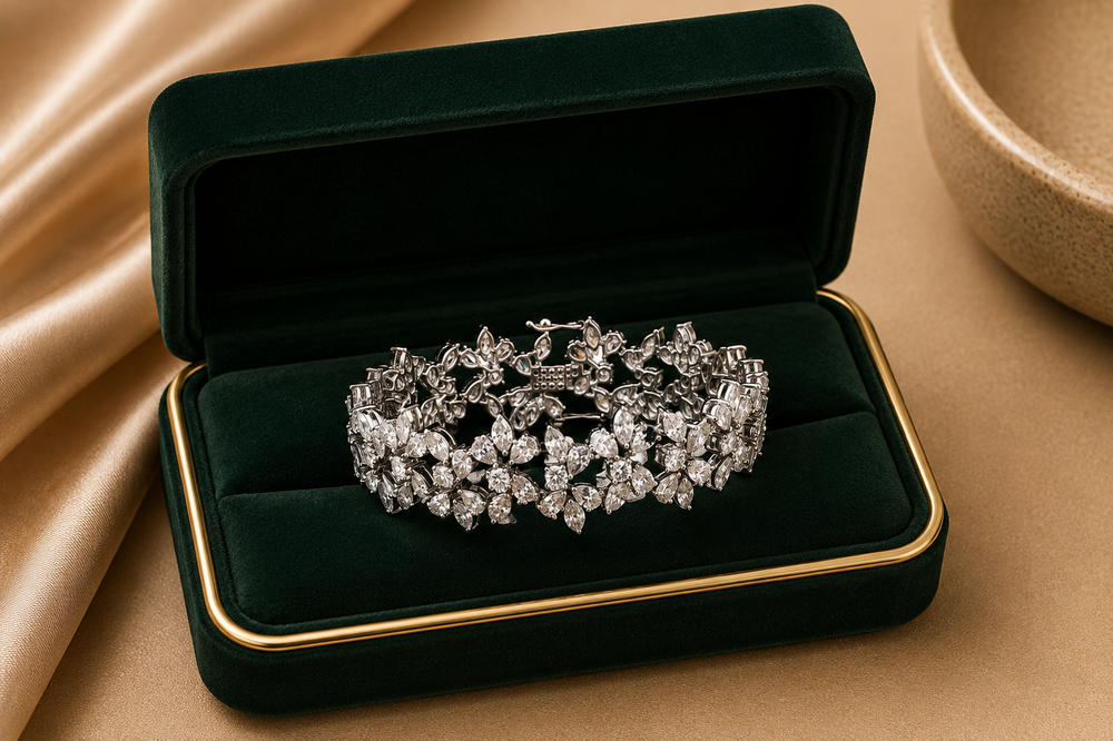 18K White Gold Diamond Tennis Bracelet