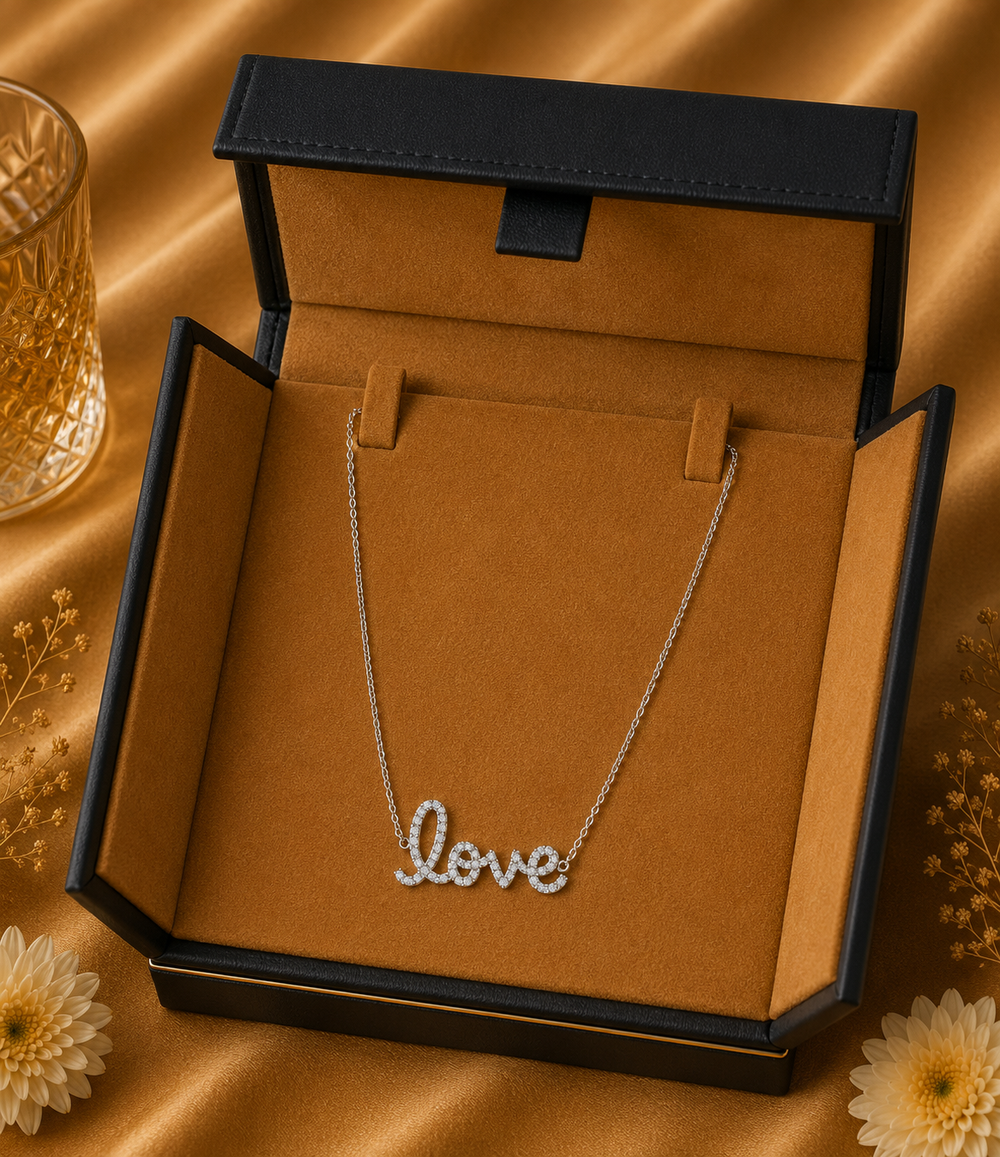 Minimal Diamond Necklace in 18K White Gold | Luxury Fine Jewellery