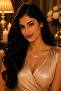 18K White Gold Minimal Diamond Necklace