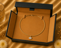 18K White Gold Floating Diamond Necklace