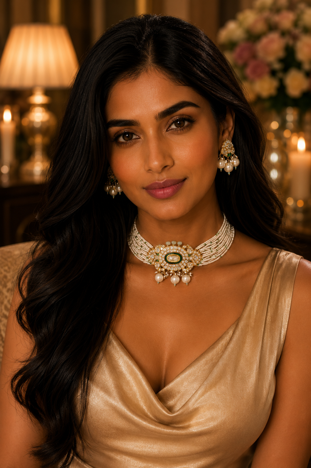 18K Gold Polki Bridal Jewellery Set