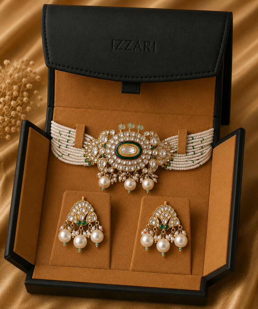 18K Gold Polki Bridal Jewellery Set