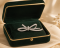 18K White Gold Diamond Crossover Ring