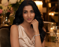 Celestique Diamond Tennis Bracelet in 18K White Gold
