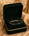 Noir Verde Diamond Tennis Bracelet in 14K Gold