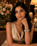 Noor Basra Pearl Heritage Bangle in 22K Gold