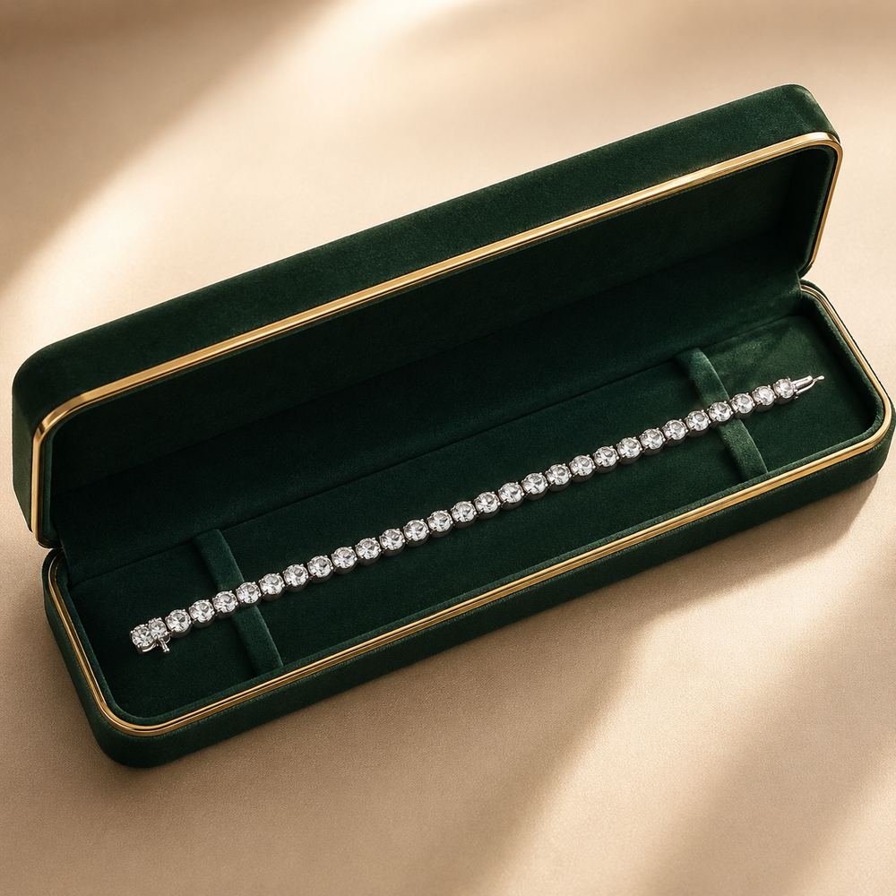 Élan Diamond Tennis Bracelet in 14K Gold