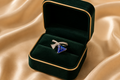 Azure Trillion Diamond Ring in 18K White Gold