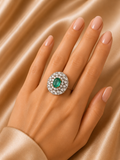 Noir Verde Pavé Statement Ring