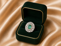 Noir Verde Pavé Statement Ring