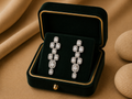 Celeste Diamond Linear Drop Earrings