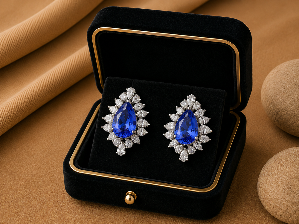 Sapphire Éclat Diamond Statement Earrings