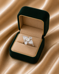 18K White Gold Butterfly Diamond Ring